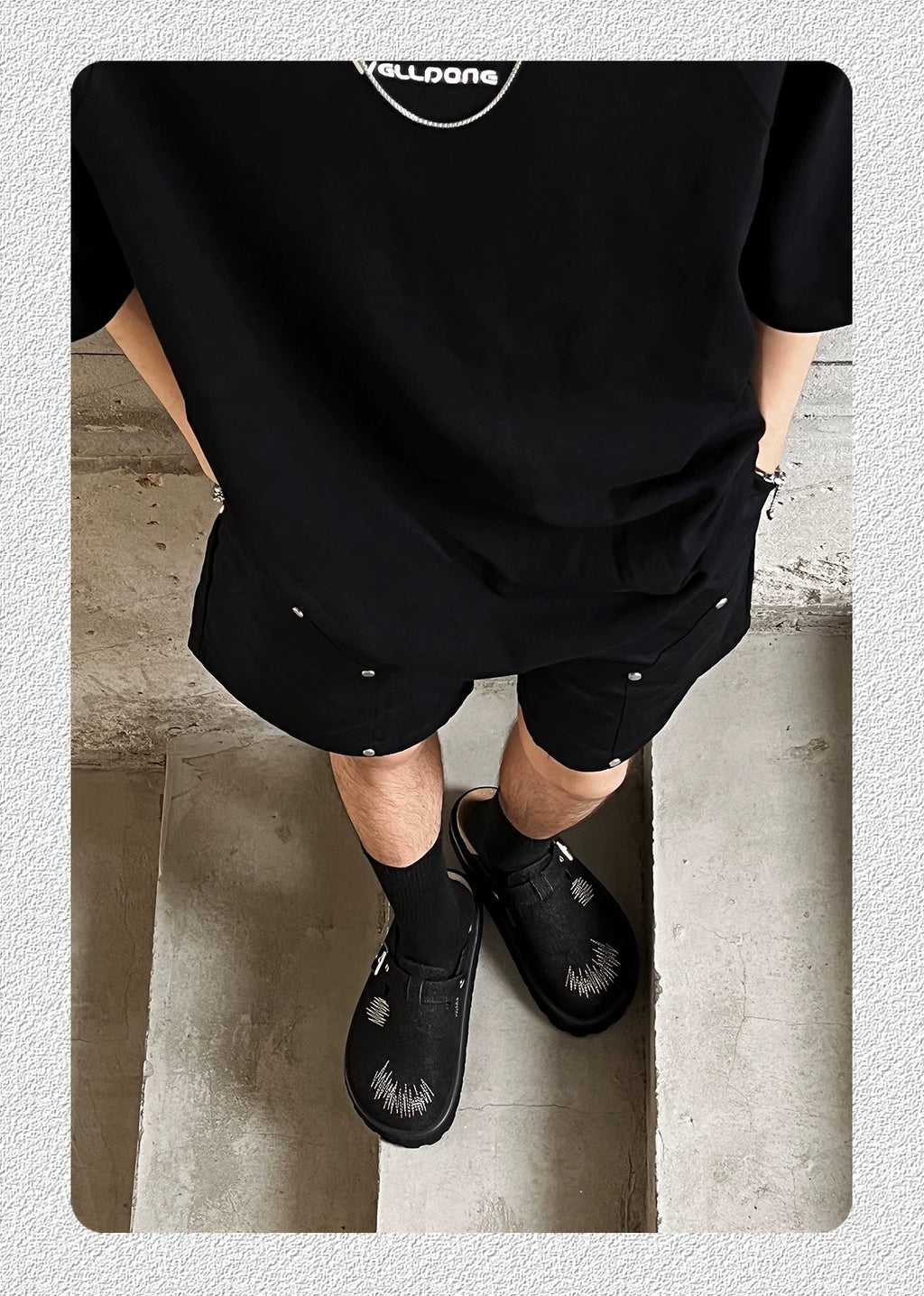 HANQIAORJI Denim Bag Head Platform Heightening Birkenstocks