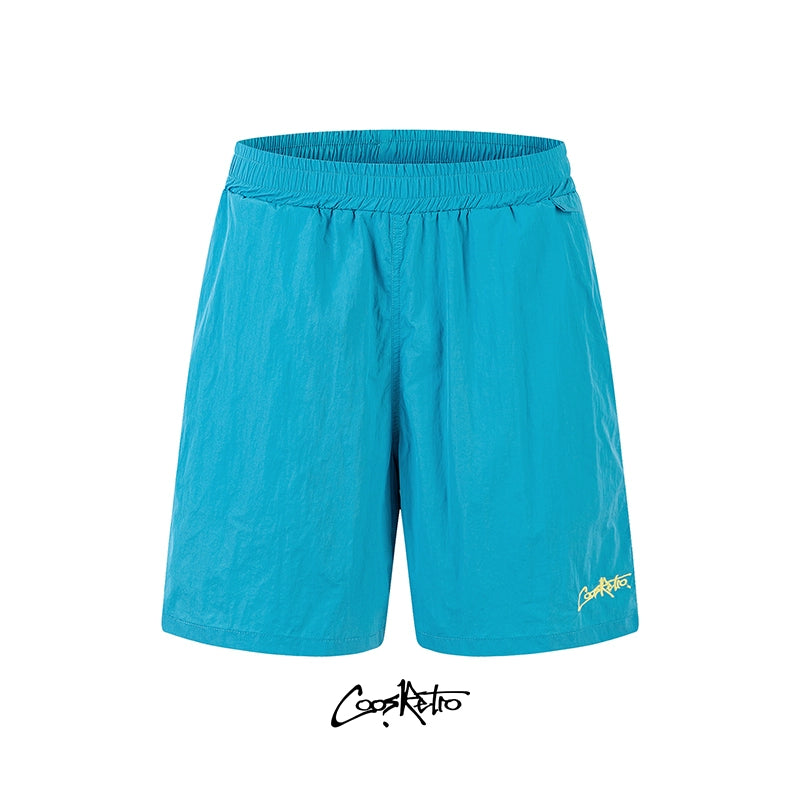 CoosRetro Embroidered Casual Loose Shorts