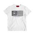 4AM Flag Print Front Shoulder Slim Tee