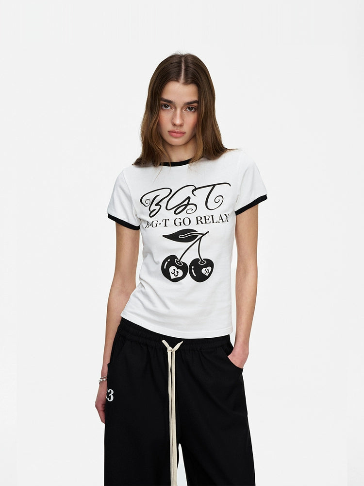 BGT Cherry Contrasting Tee