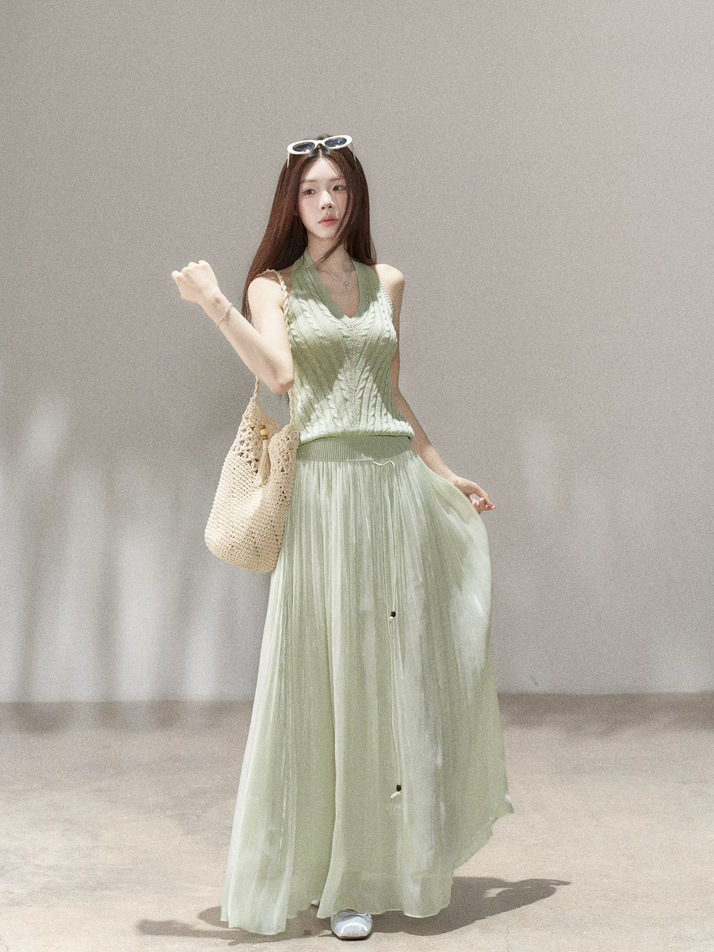 Wildberry High Waist Pleated Skirt