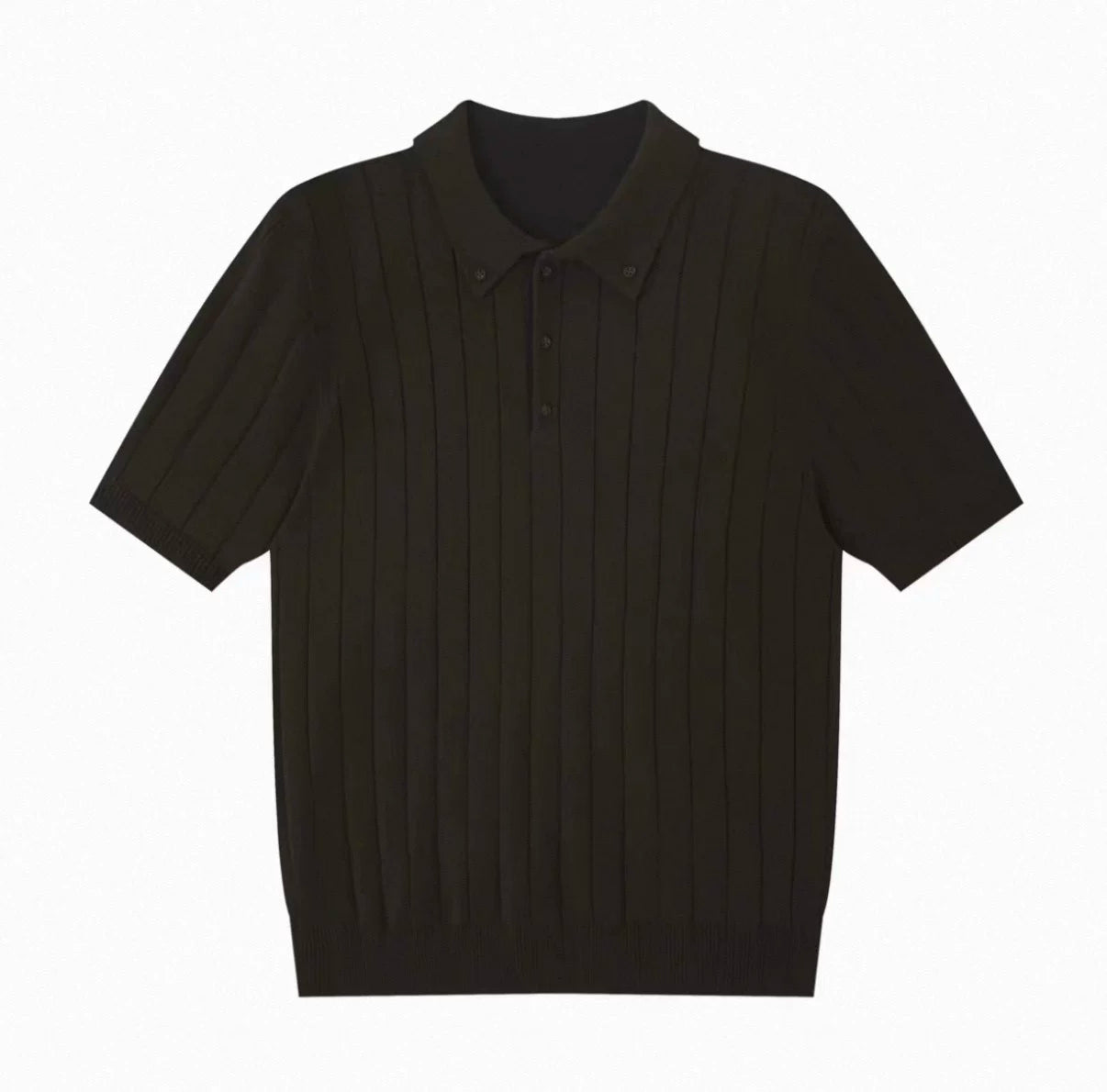 AMBSOM Anti-wrinkle Skin-friendly Waist Versatile Polo Shirt Tee