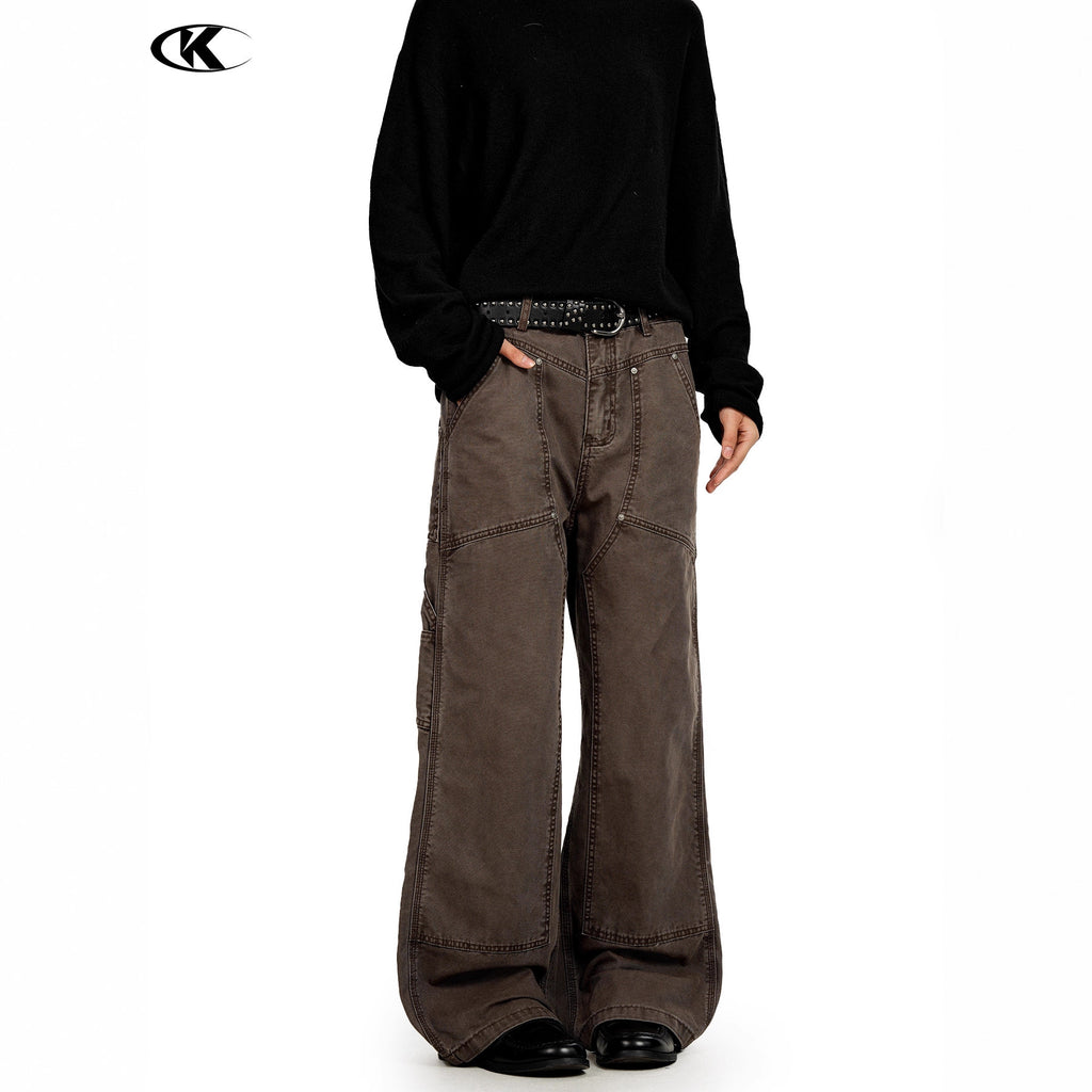 11KN Vintage Loose Versatile Wide Leg Casual Pants
