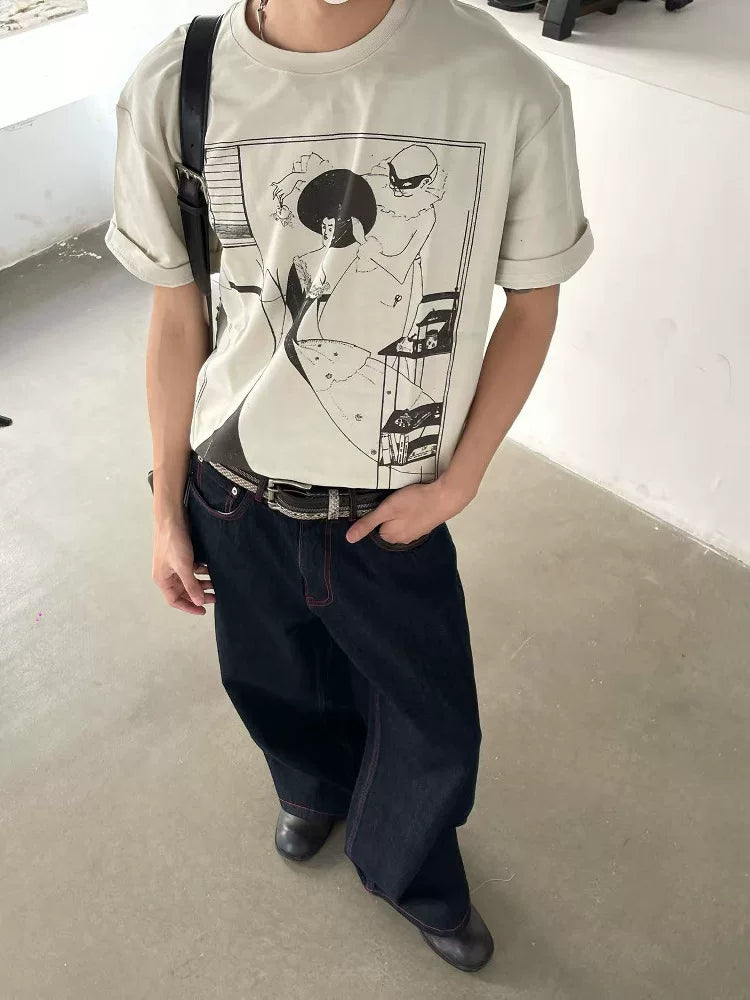 Eleteized Fun Illustration Ice Casual Tee
