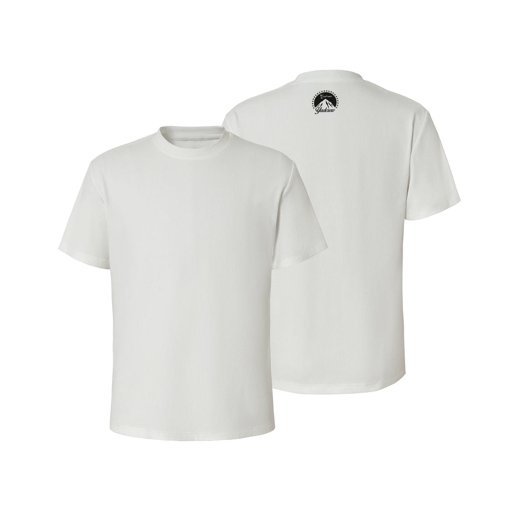 YAD Spoof Snow Mountain Print Slim Tee