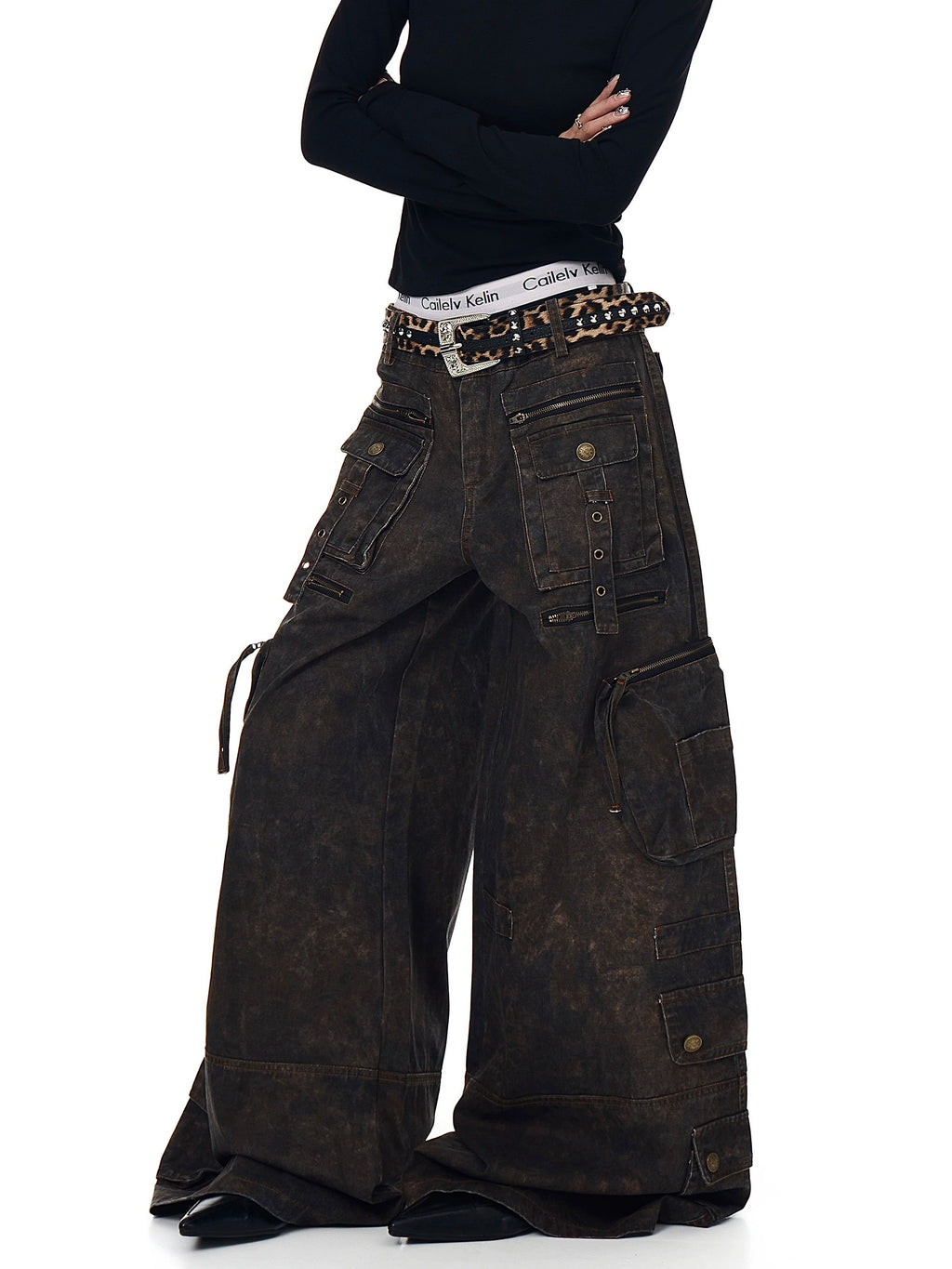 BLACKLISTS Old Tie-dye Multi-pocket Cargo Pants