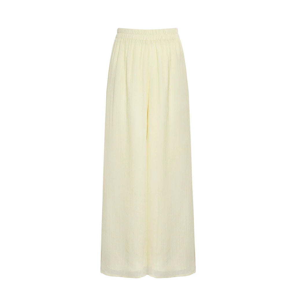 Wildberry Shoulder Suspender High Waist Wide Leg Pants Set
