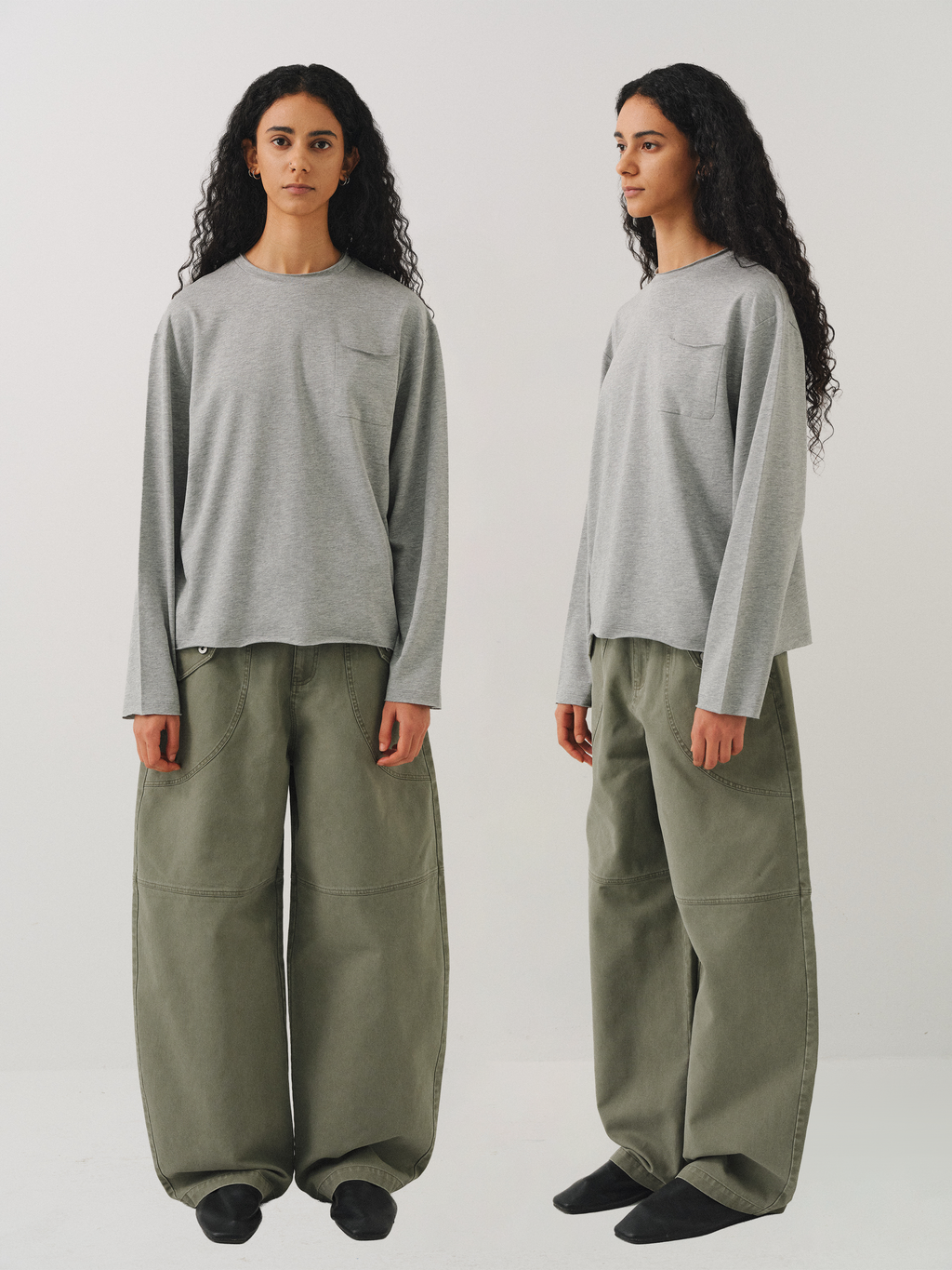 VLABMADE Fine Tencel Linen Cotton Blend Long Sleeve Base