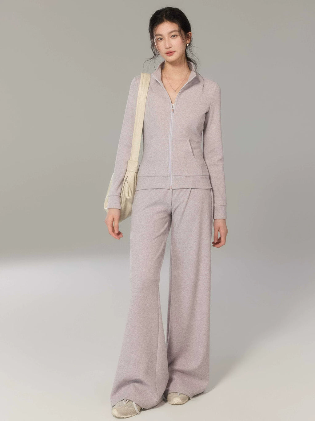 TYANG Stand-up Collar Sports and Leisure Slim Suit