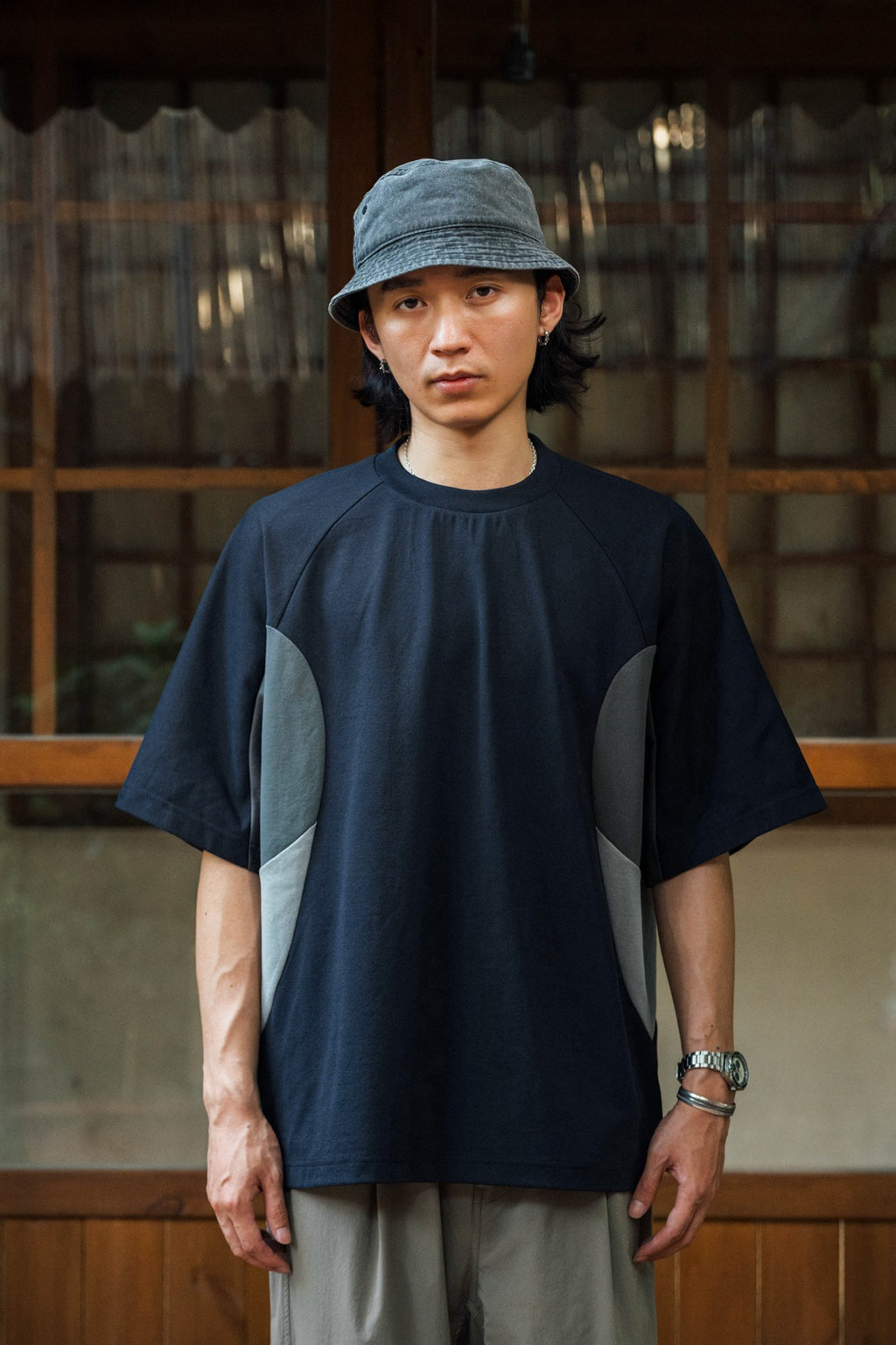 FGSS Cool Feeling Quick Drying Sports Contrasting Splicing Tee