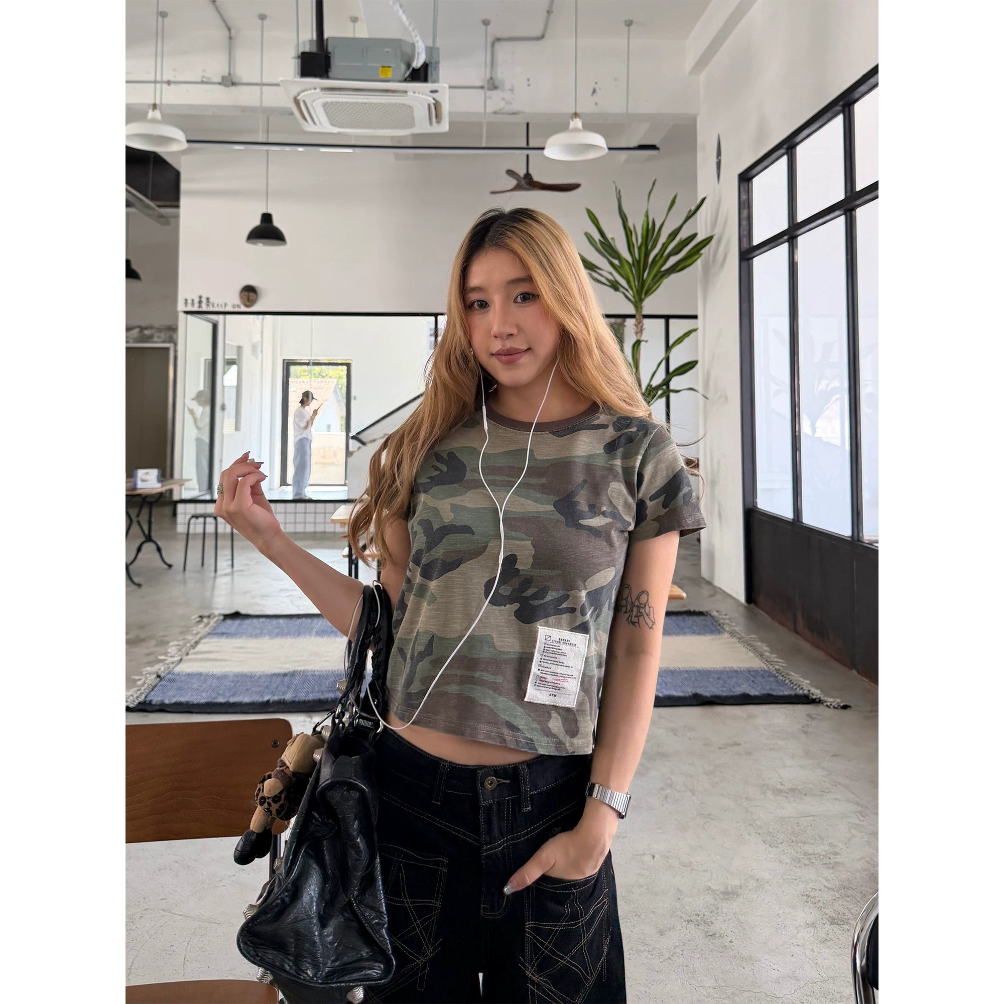 CCYE Camouflage Old Loose Tee