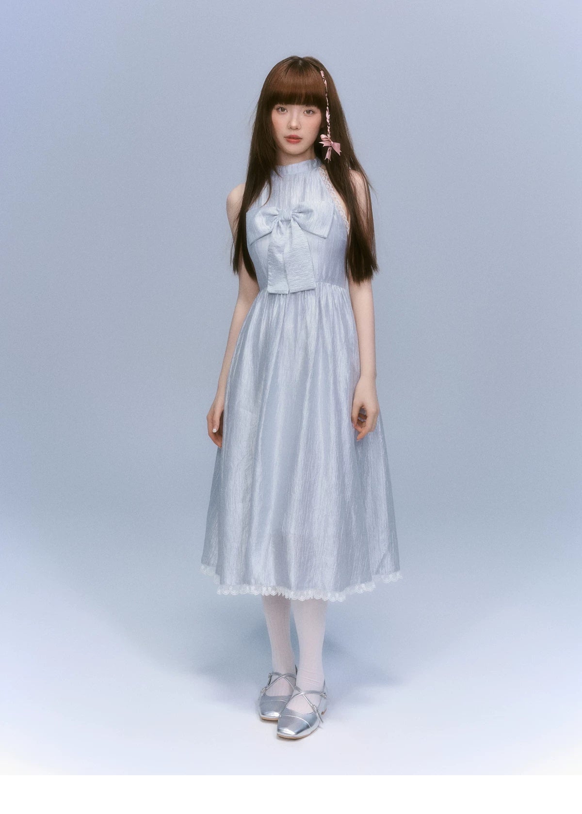 LOST FOREST Lace Skinny Sleeveless Dress