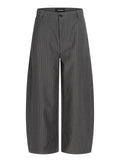 11KN Vertical Striped Thin Pleated Casual Pants