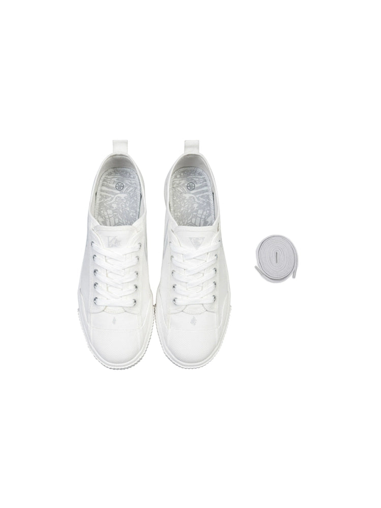 STA Lace-up Low-top Canvas Sneakers