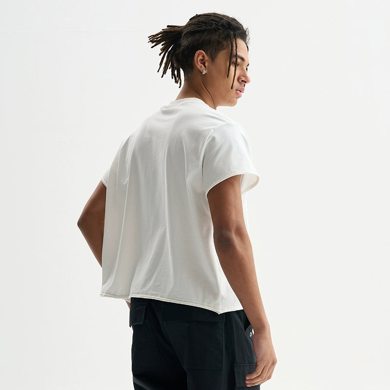 FIVE MEN Loose Short Simple Trend Tee