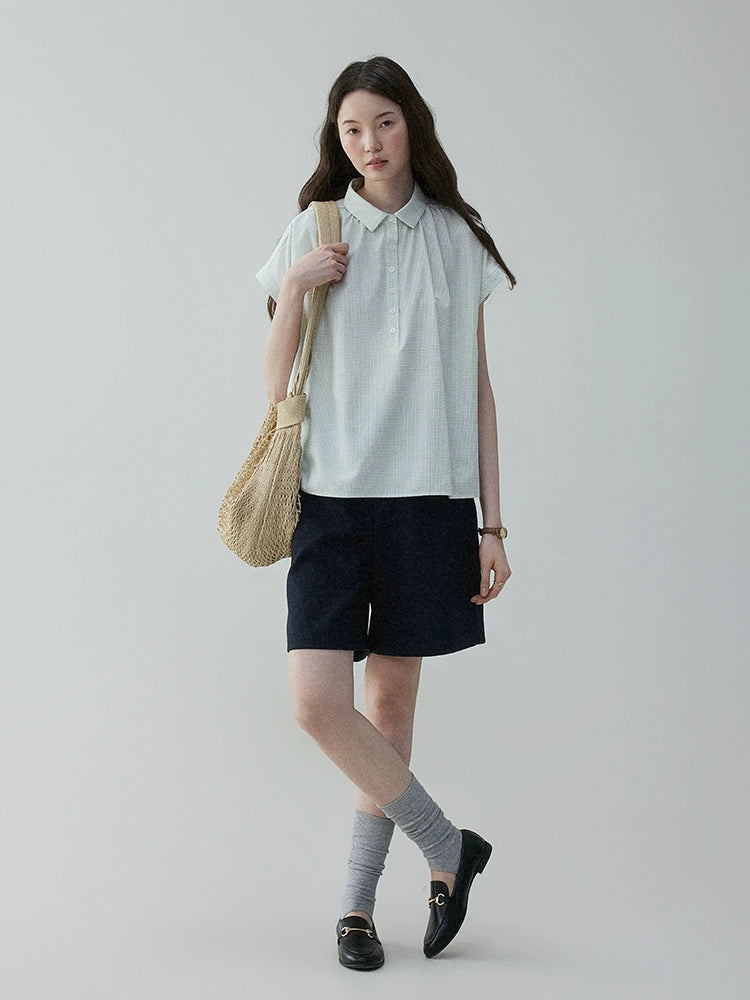 VOOE Korean Loose Casual Suit Five-point Pants