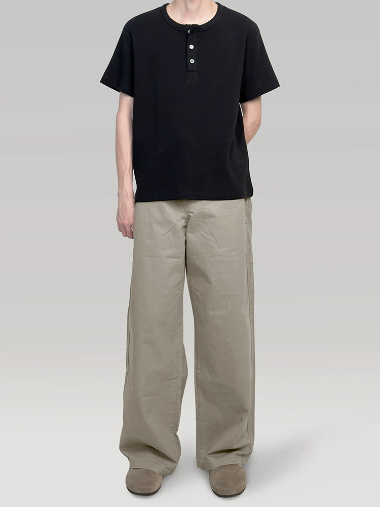 PLUS NO LOGOA Wide-leg Straight Trousers