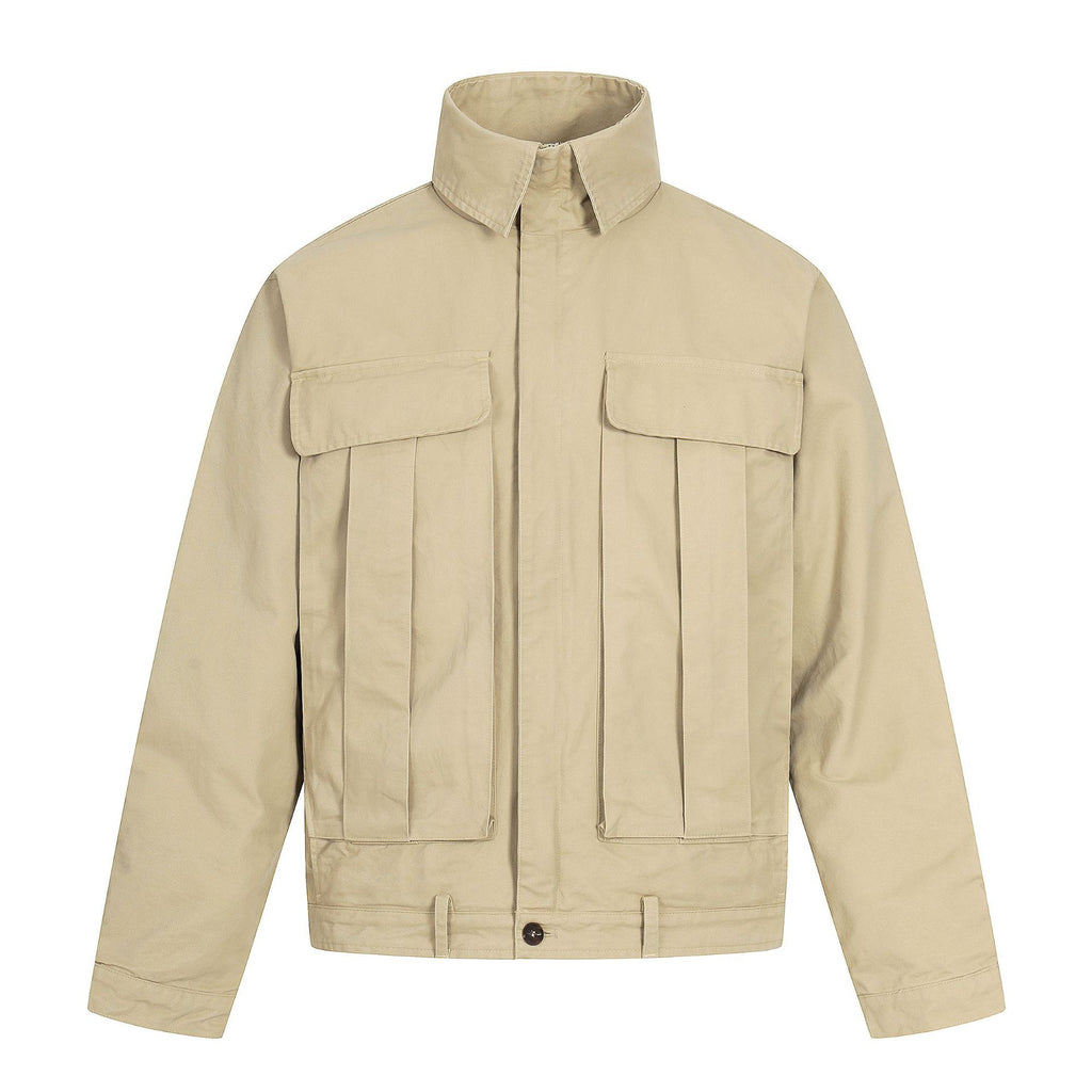 11KN Vintage Big Pocket Loose Lapel Jacket