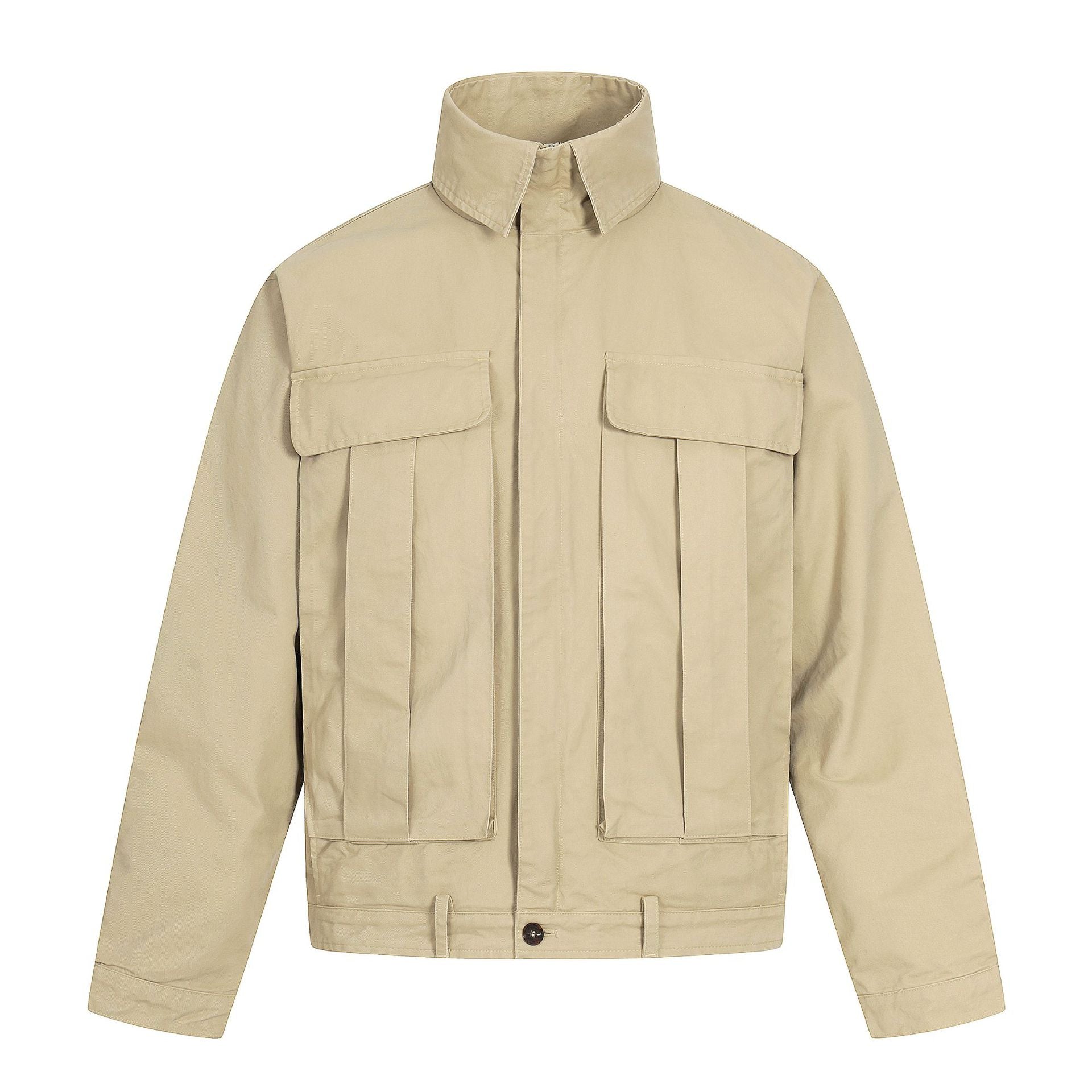 11KN Vintage Big Pocket Loose Lapel Jacket