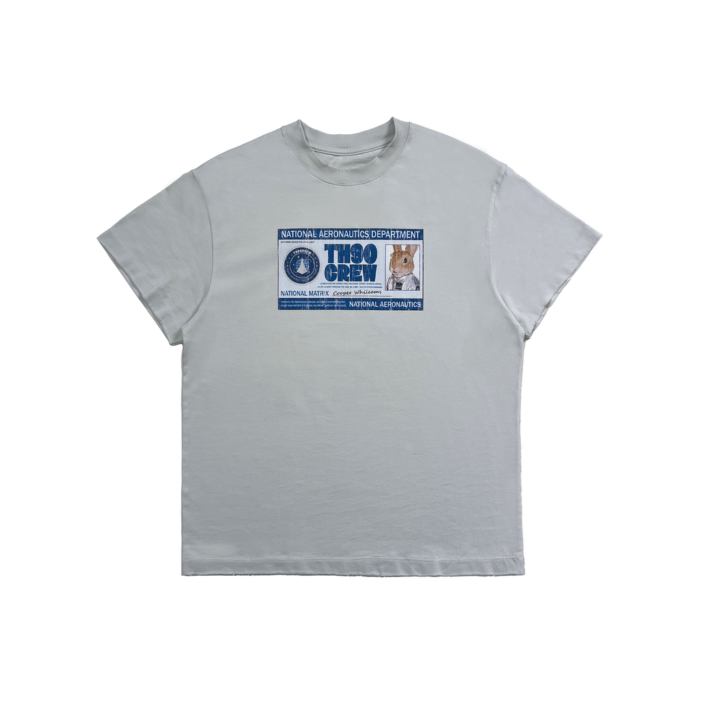 TH90 Rabbit Astronaut ID Card Destruction Print Tee