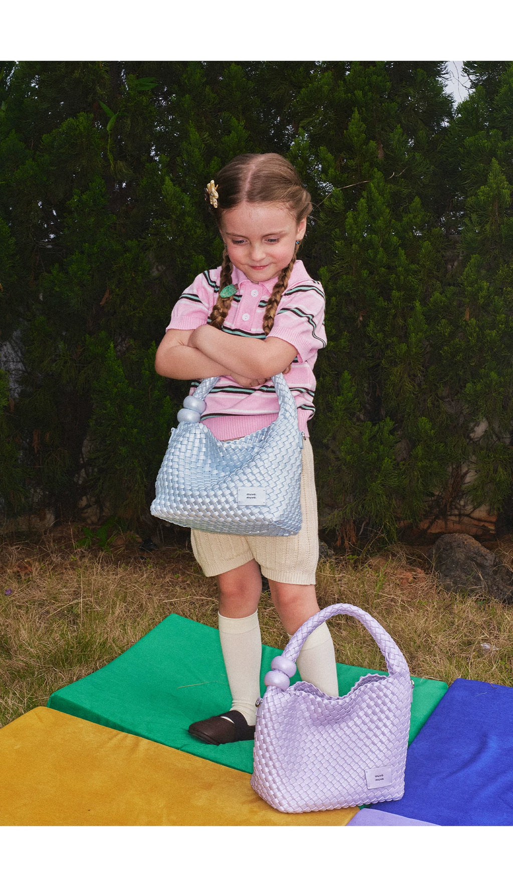Muva Woven Diagonal Span Small Bag