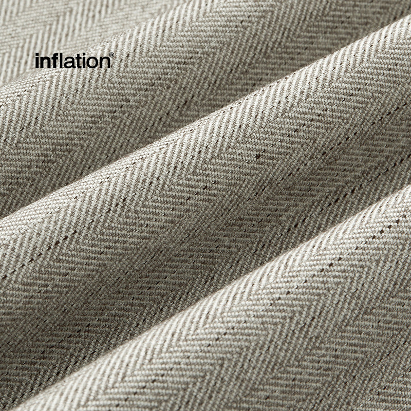 Inflation Texture Yarn Pattern Burr Edge Seven-point Scimitar Suit Shorts Texture Yarn Pattern Burr Edge