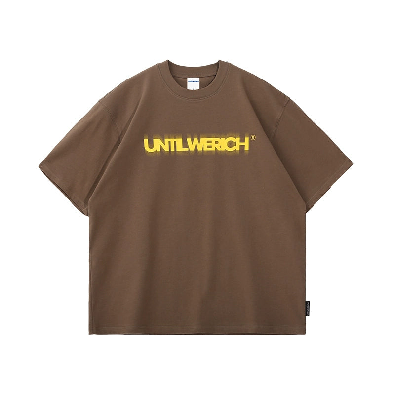 Untilwerich Crewneck Print Small Neckline Tee