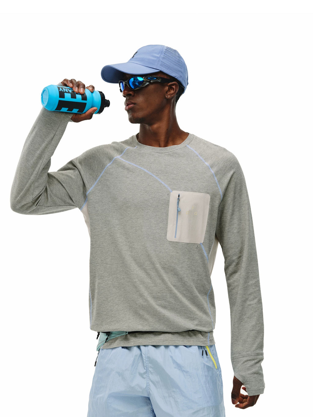 FPA Sports Crew Neck Casual Contrast Long Sleeves