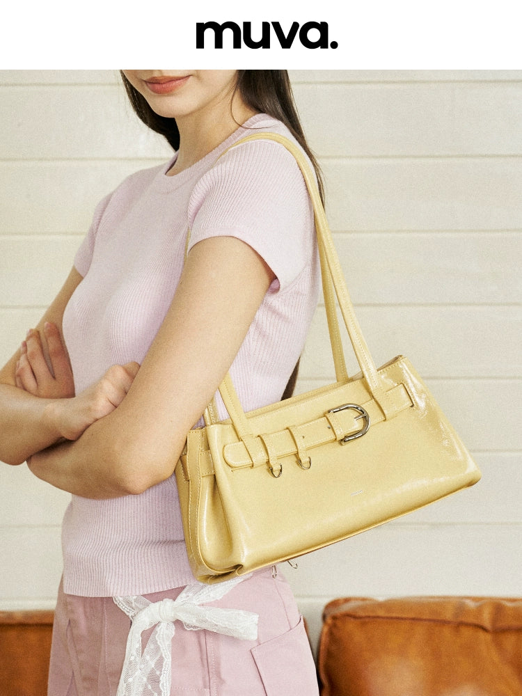 MUVA Simple Light Luxury Niche High-end Messenger Bag