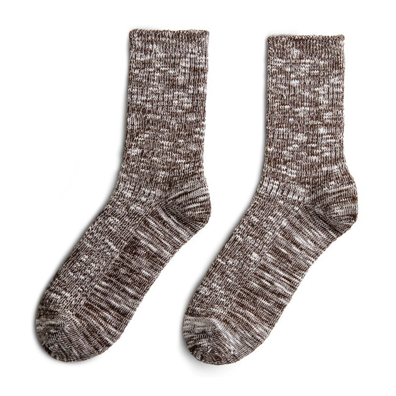 Maden Tooling Retro Snowflake Knitted Cotton Socks