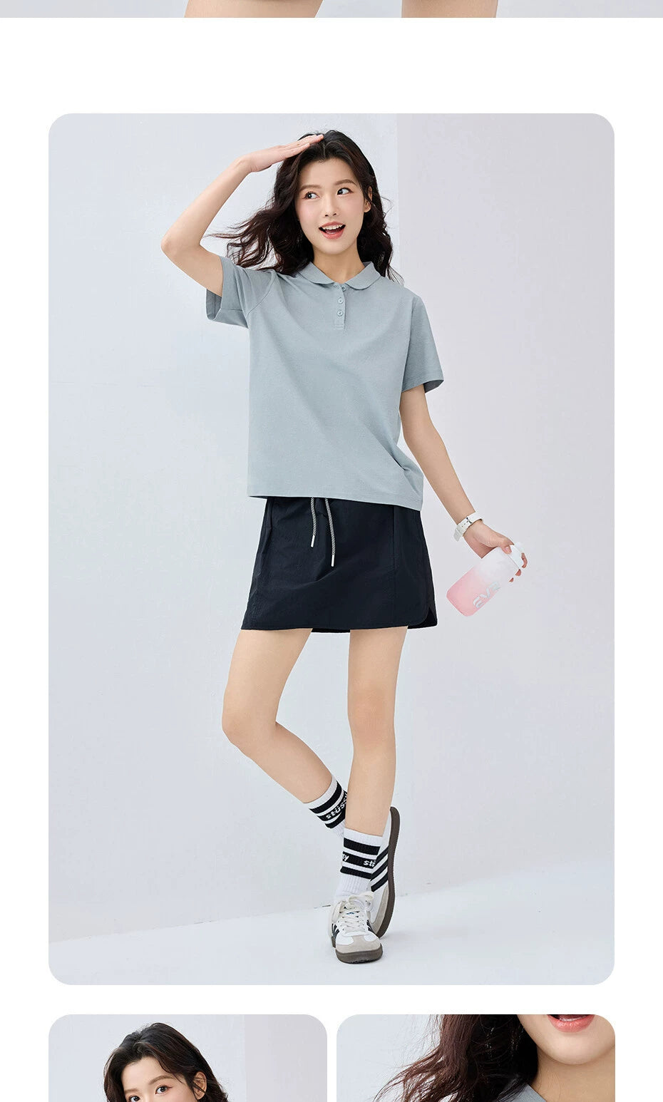 Giordano Antibacterial Cool Doll Collar Tee