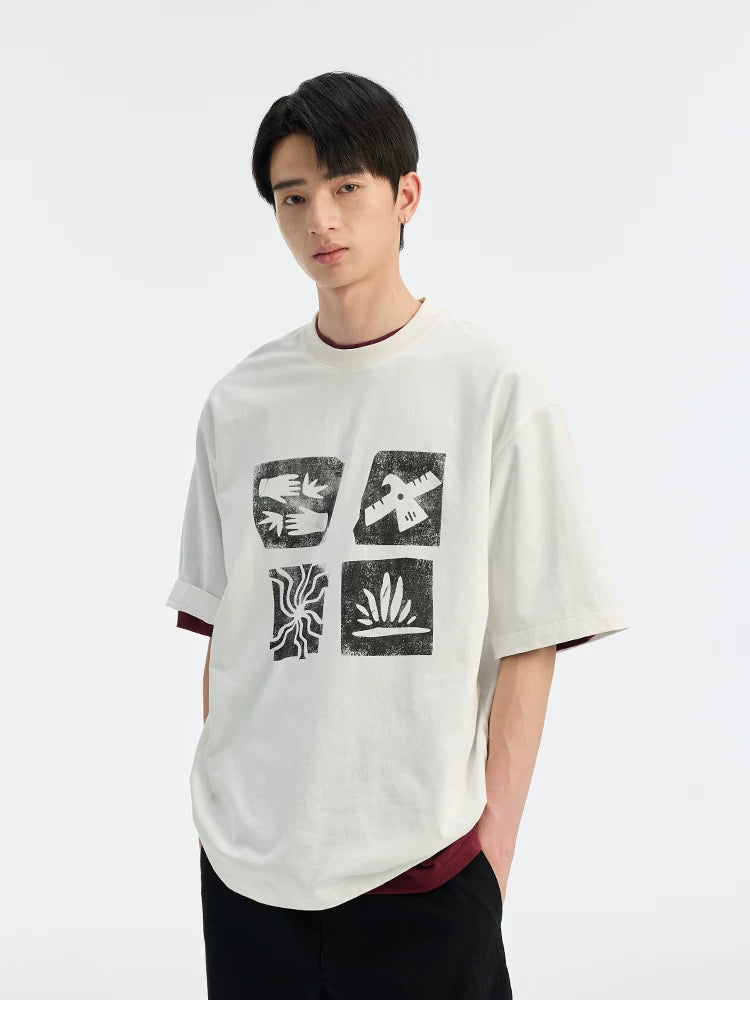 BUTTBILL Cool Loose Casual Tee