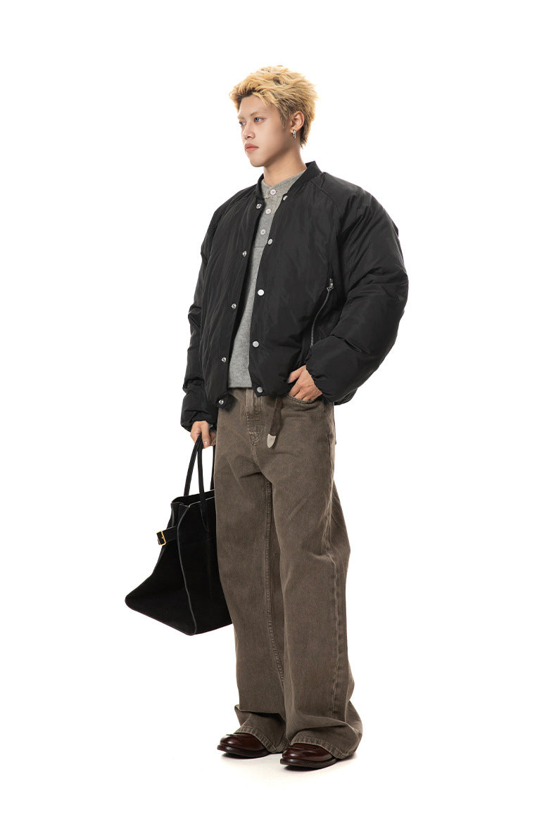 MADEEXTREME minimalist solid silhouette loose versatile cotton jacket