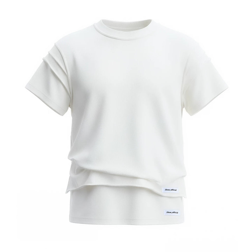 JIKOO Rule Pleated Multi-level Tee
