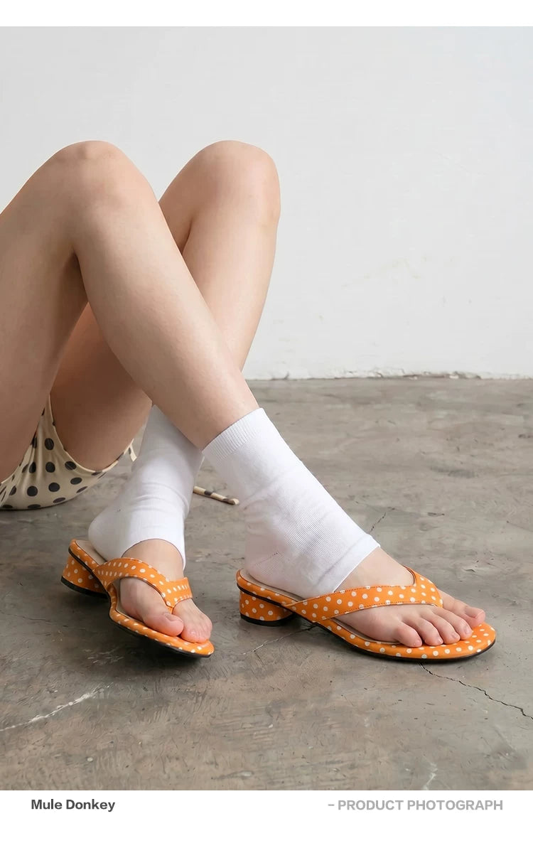Donkey Polka Dot Thick Flip-flops