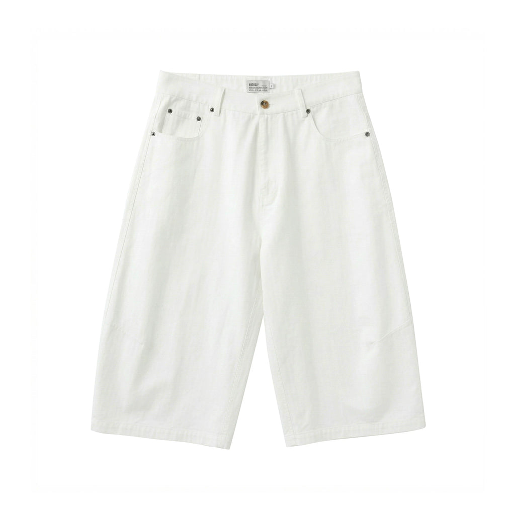 BUTTBILL Simple and Versatile Loose Casual Cropped Pants