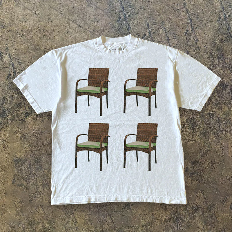 Wang Youbing Studio! CHAIRS 260g 100% Cotton Tee