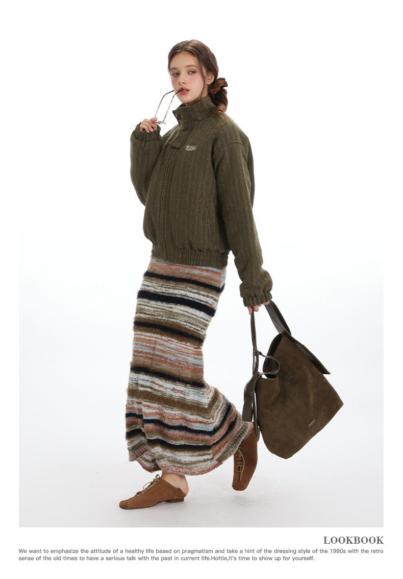 Nariele Vintage Korean Casual Short Jacket