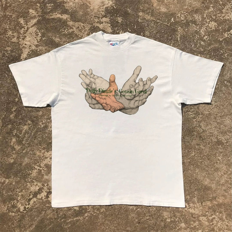 Wang Youbing Studio! Hands 220g 100% Cotton Tee