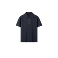 PLUS NO LOGO Half Zipper Polo Short Sleeve Shirt