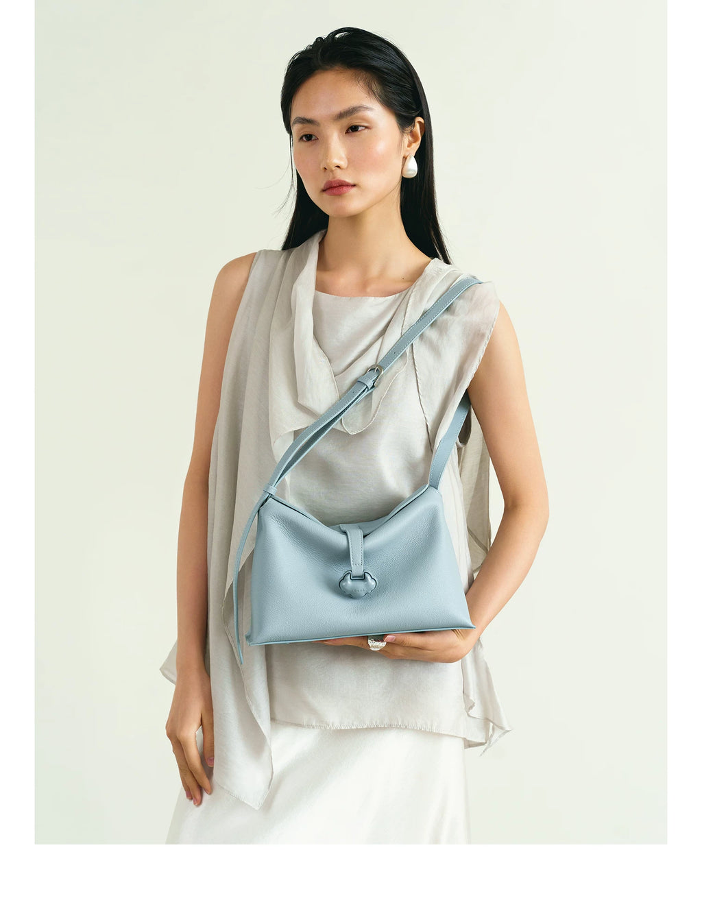 LOSEA First-layer Cowhide Shoulder Messenger Handbag