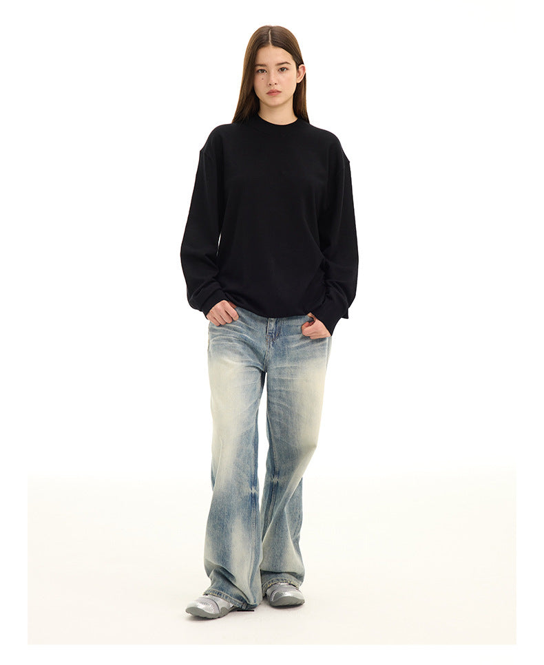 UNF Small Turtleneck Front Shoulder Knitted Long Sleeves