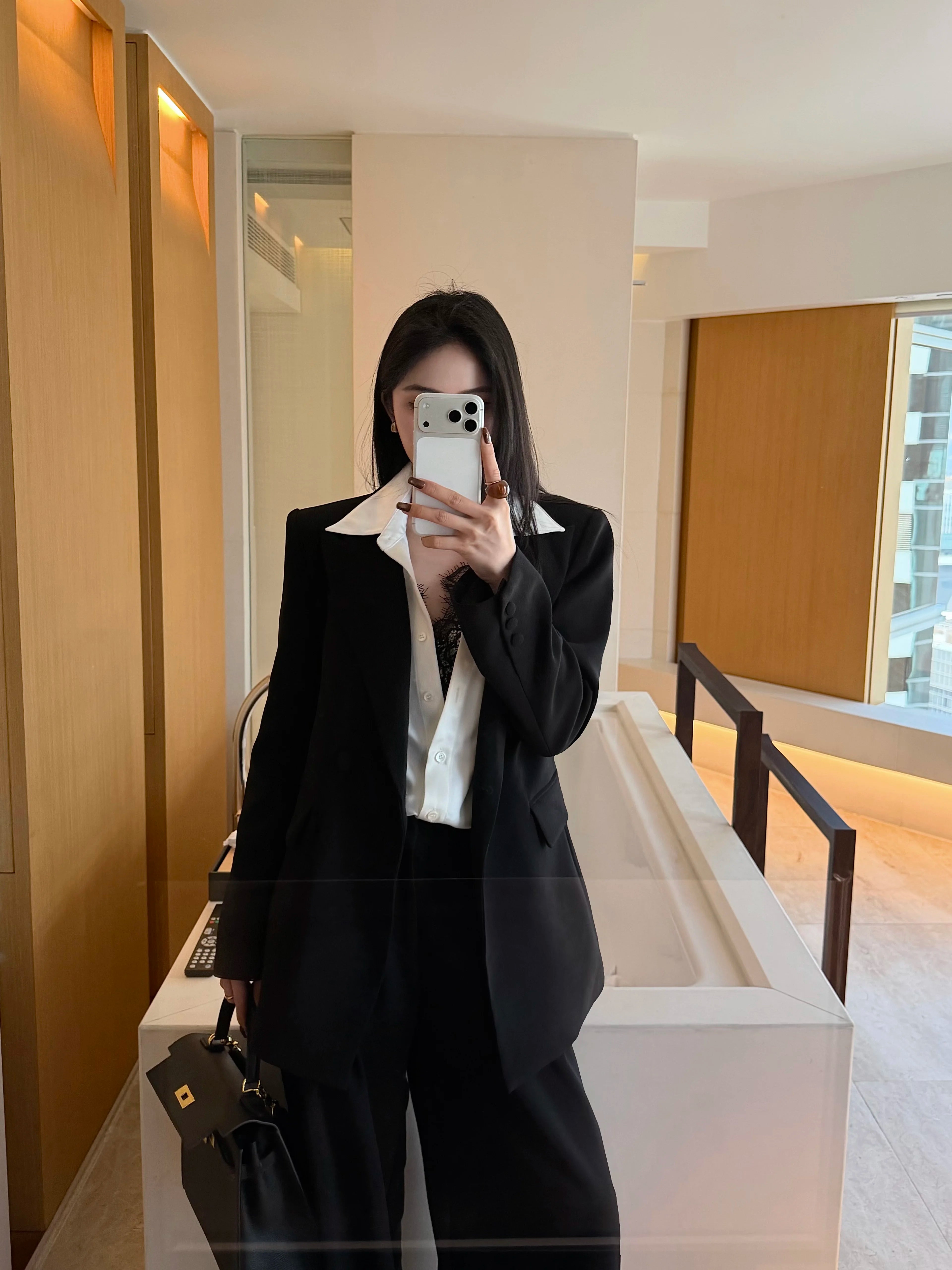 CHUYUQI Temperament Silhouette Suit Suit