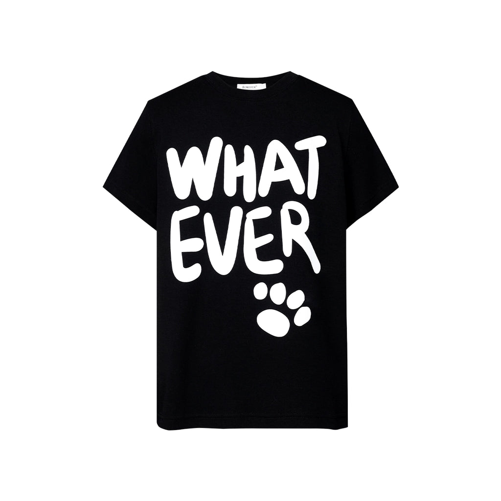 FUNKYFUN Hand-drawn Font Printed Tee