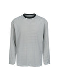 TERRAINCOGNITA Striped Crew Neck Loose Casual Long Sleeve