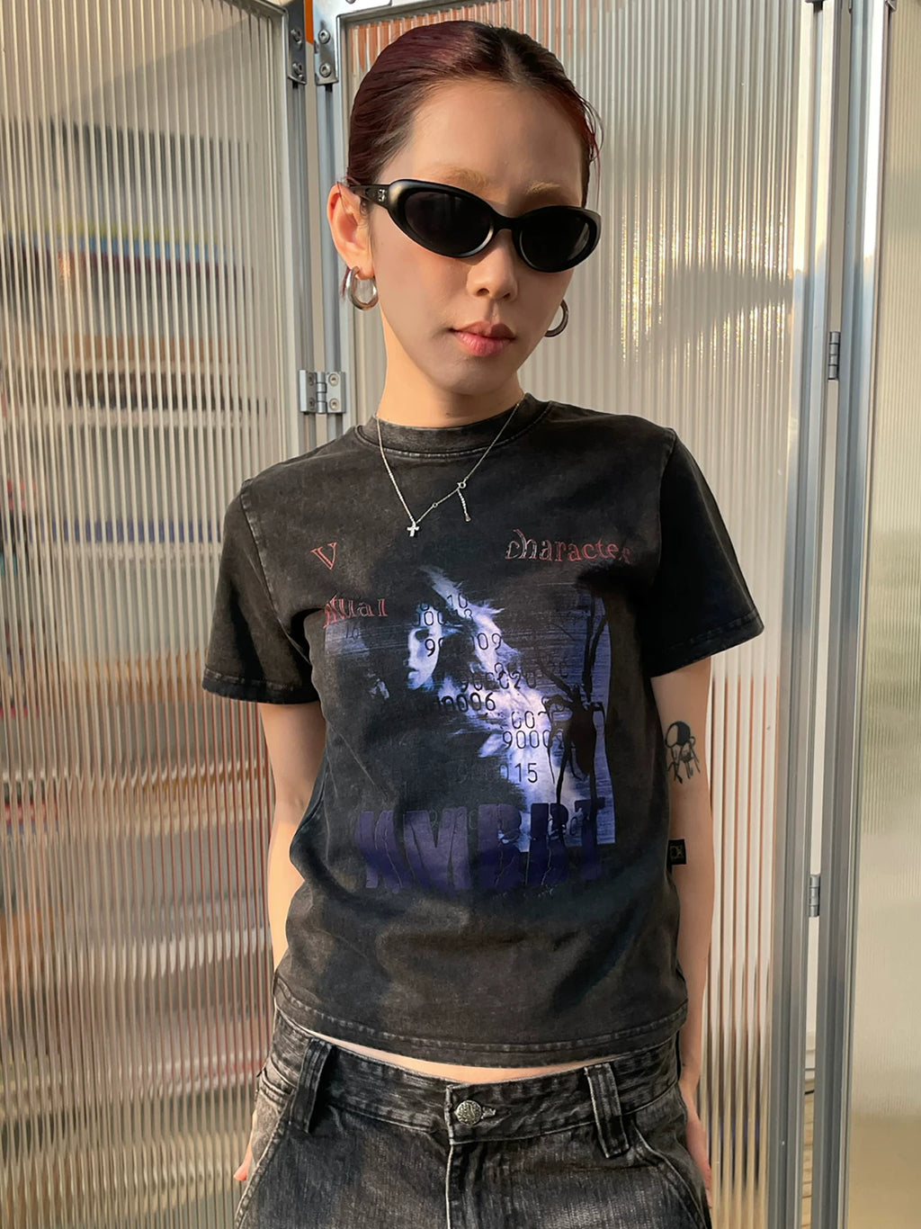 MMBBT Portrait Print Front Shoulder Tee