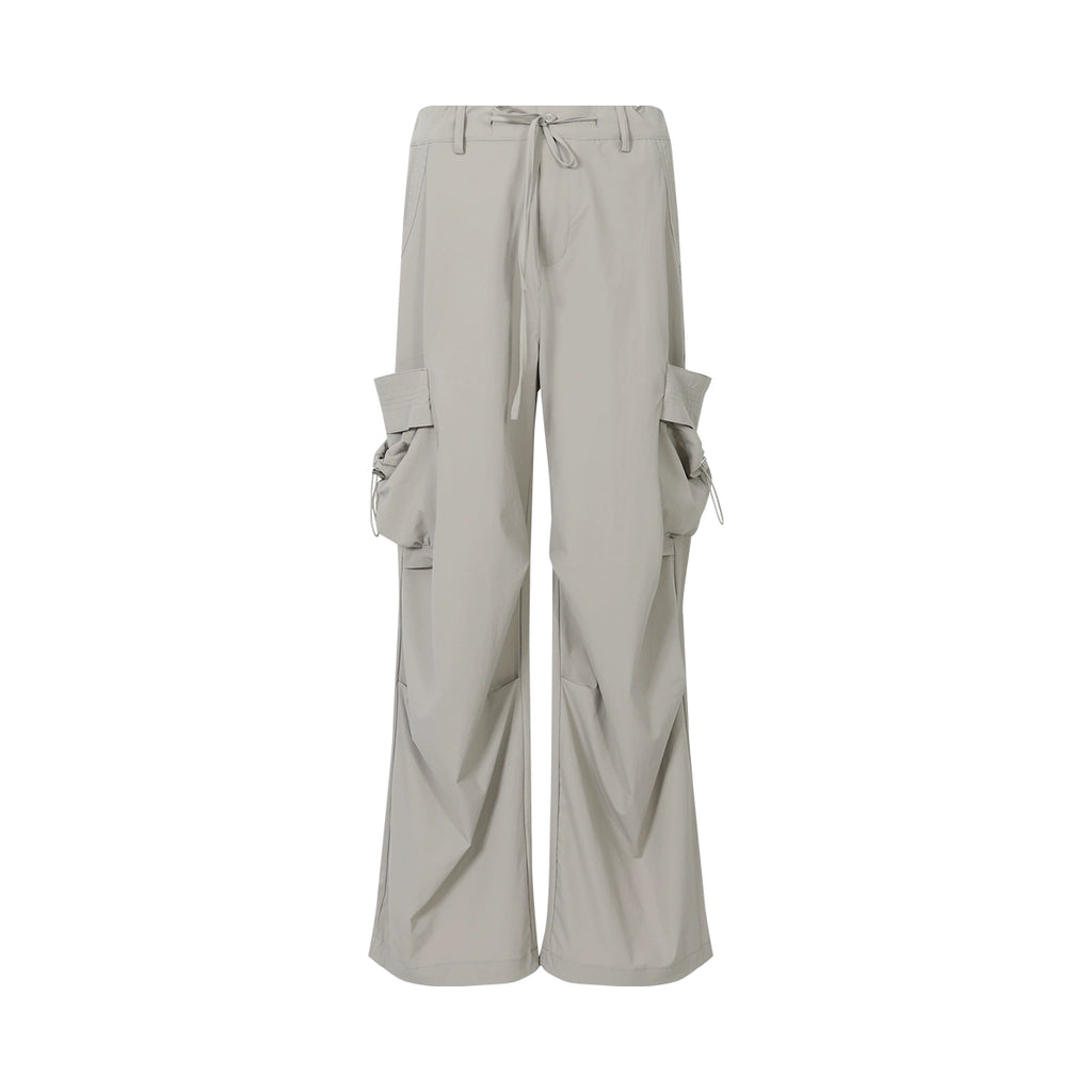 FUNKYFUN Double-sided Large Pocket Tooling Straight Casual Pants