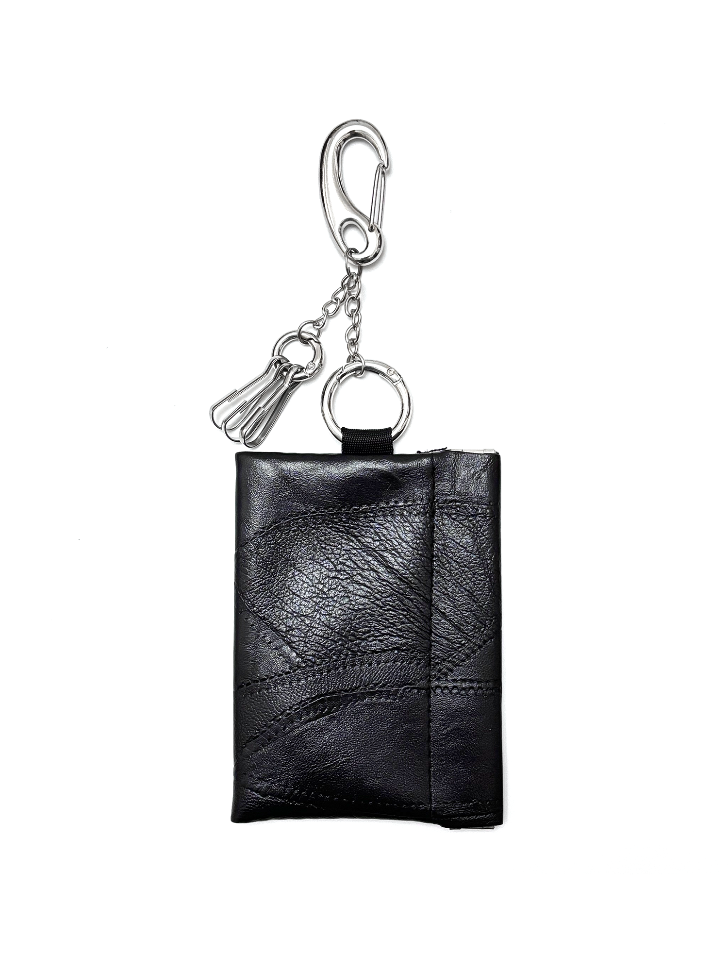 DPOL Snake Pattern Waist Cleanfit Cowhide Card Bag