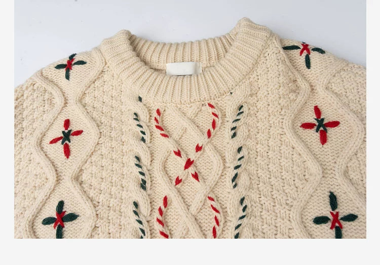LOVEHEYNEW Temperament Retro Loose Lazy Sweater