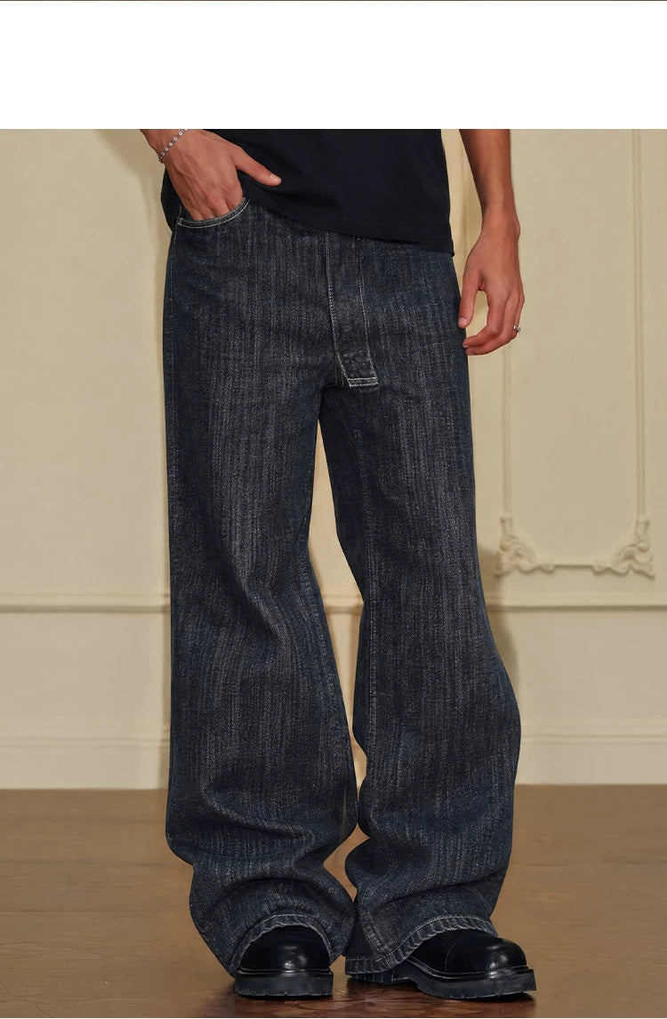 YADcrew Vintage Loose Straight Wide Leg Skinny Jeans